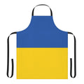 A durable apron featuring the striking blue and yellow colors of the Ukrainian flag.