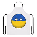 Colorful apron featuring the Ukrainian countryball design