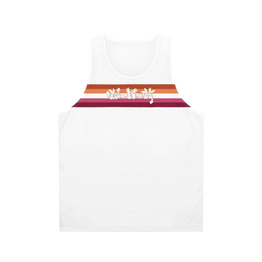 Unisex tank top with vibrant LGBTQ+ pride design
