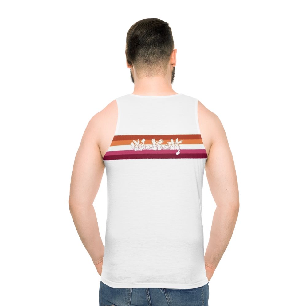 Unisex tank top with vibrant LGBTQ+ pride design