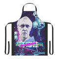 Vaporwave-style apron featuring the design of artist Henry de Lesquen