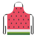 Colorful abstract watermelon pattern printed on an apron