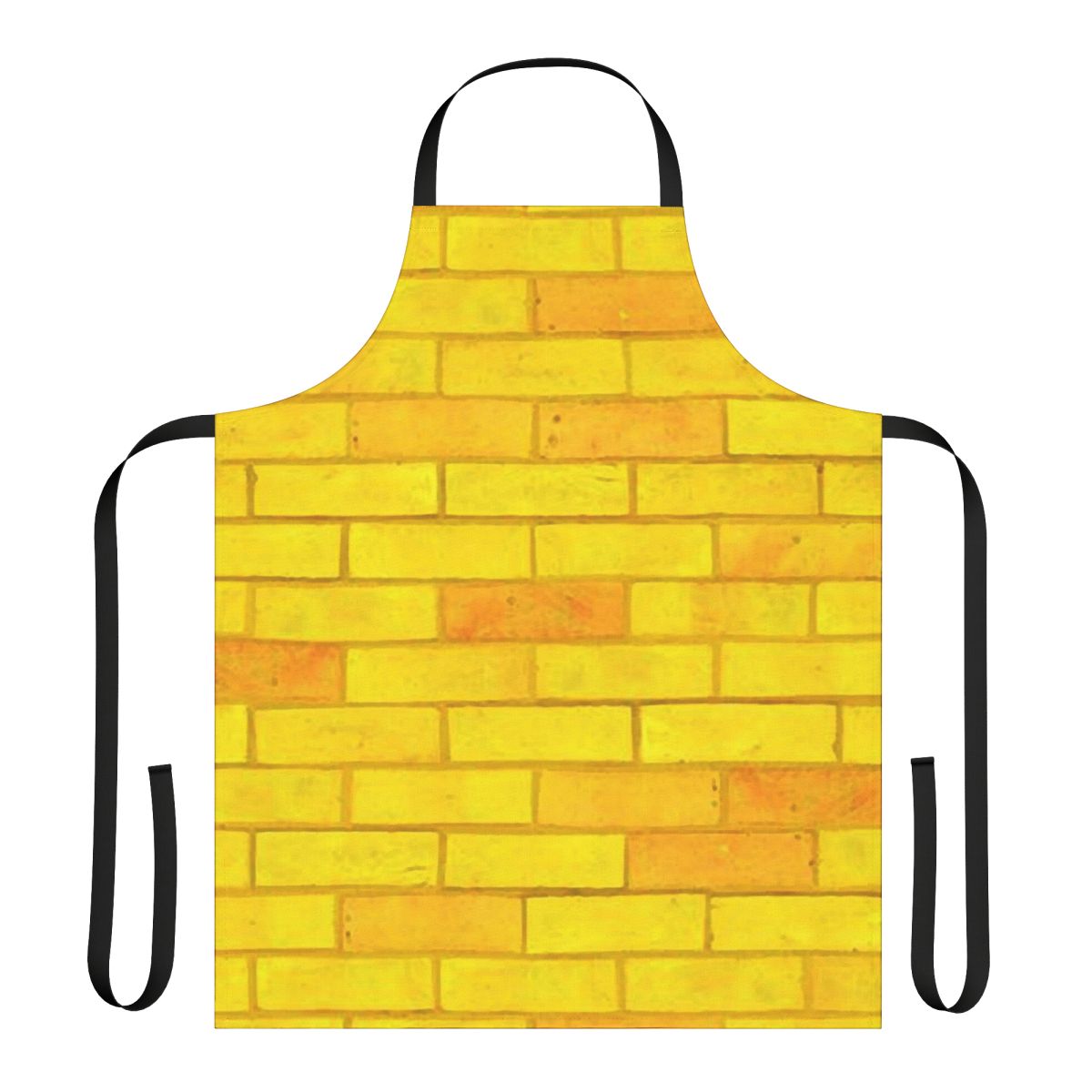 Yellow brick road themed apron featuring a classic design