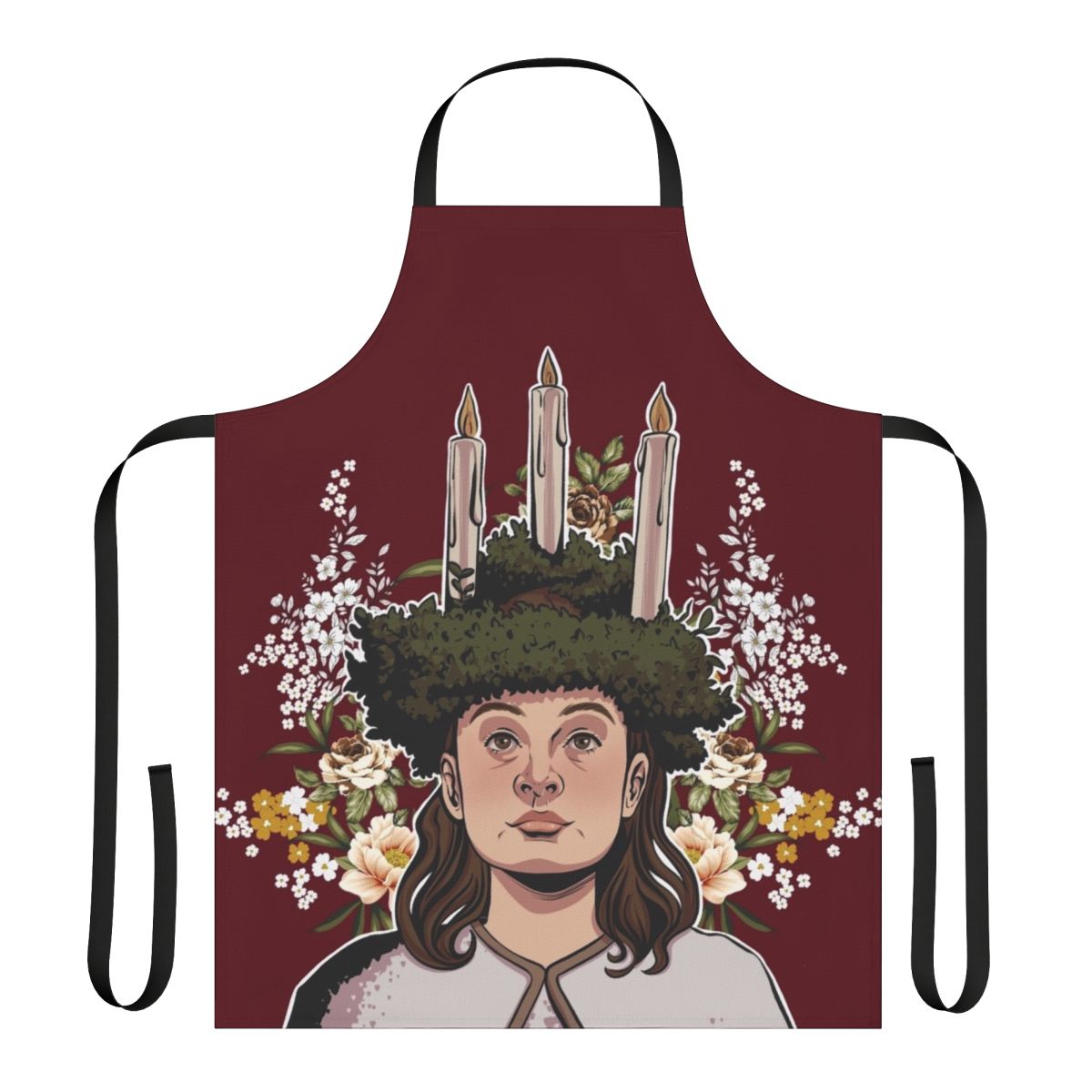 Stylish young royals fan art apron featuring the characters from the Netflix series