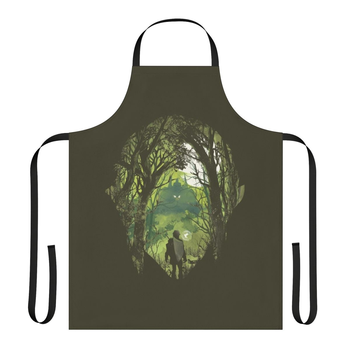Video game themed apron with retro video game art