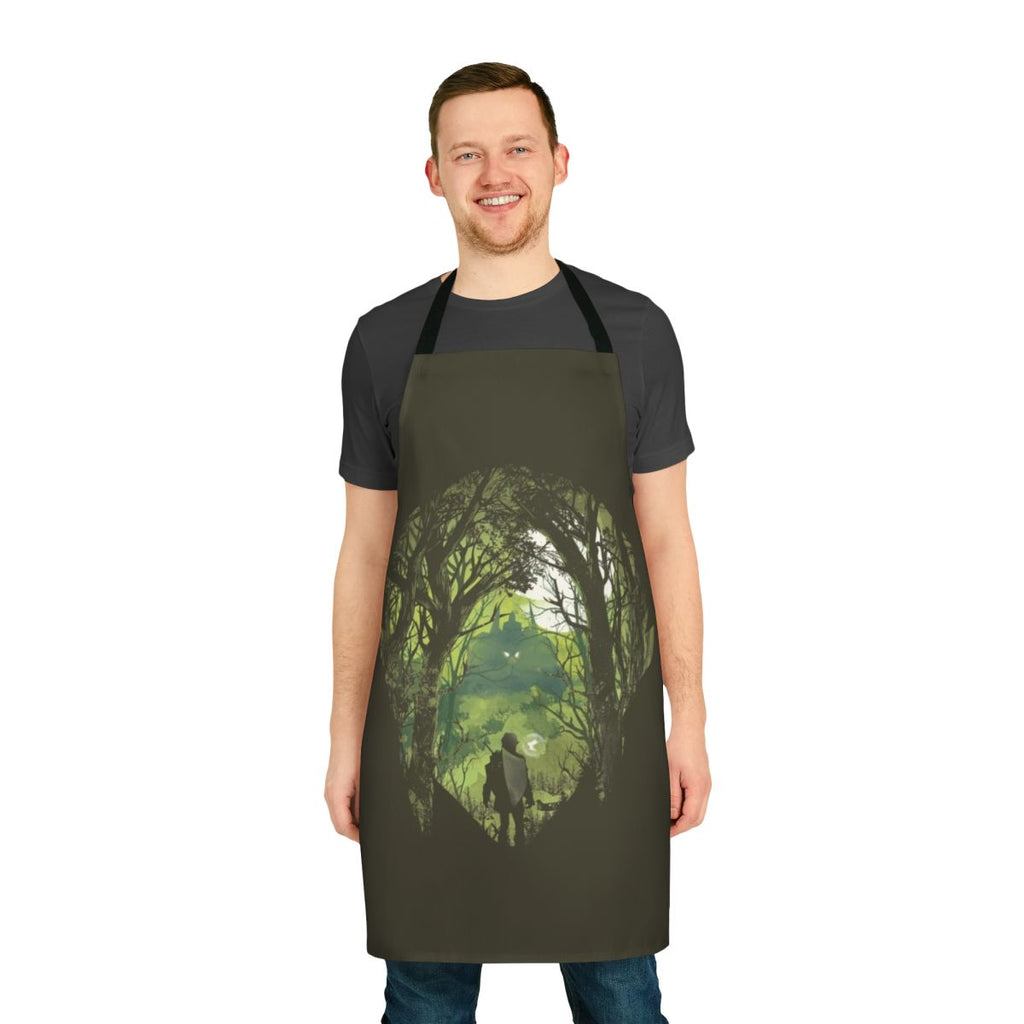 Video game themed apron with retro video game art