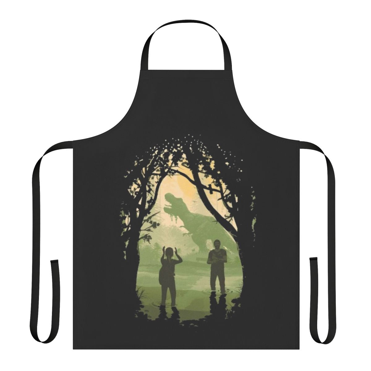 The Last of Us Part II Themed Apron, featuring characters Ellie and Joel from the popular video game