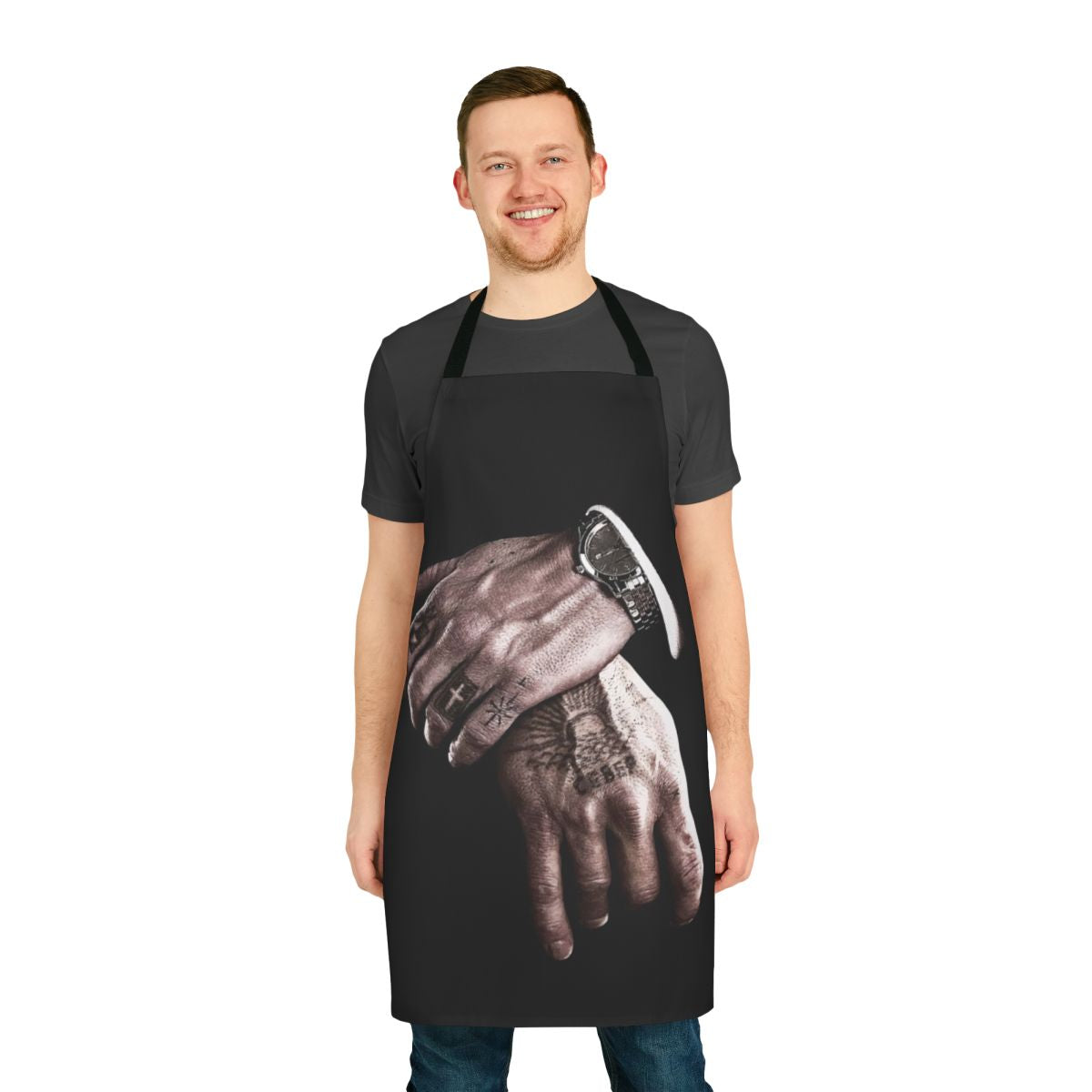 Viggo Mortensen as Nikolai wearing minimalist apron, inspired by the film Eastern Promises