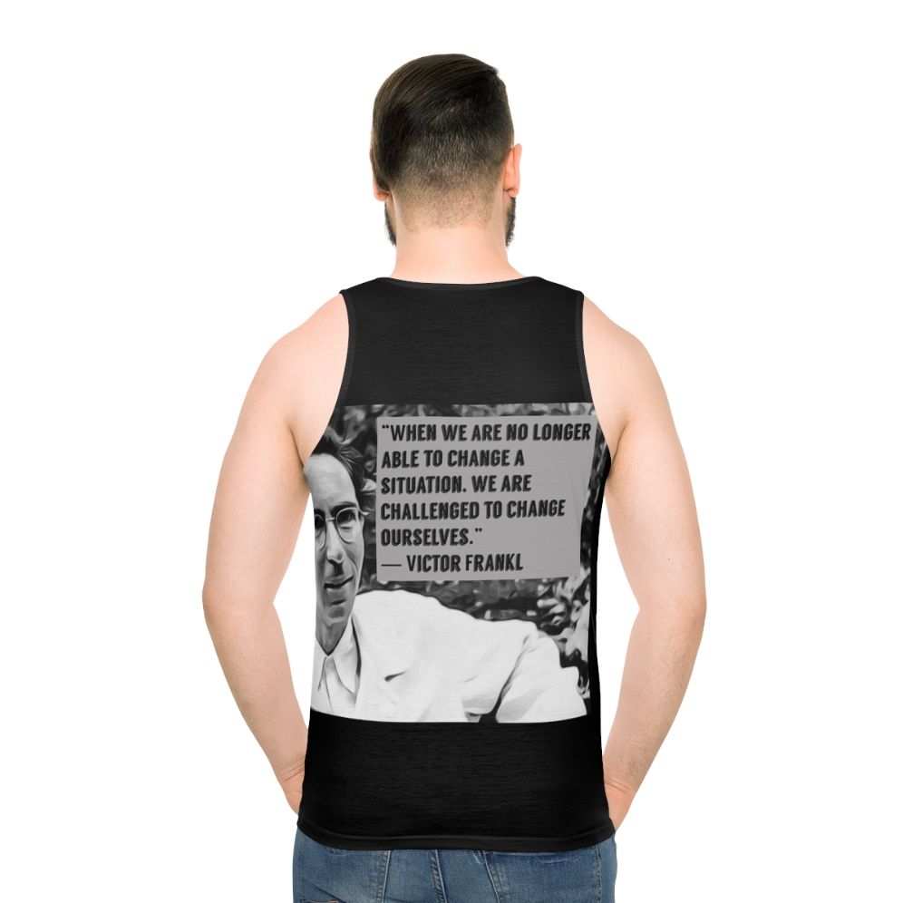 Viktor Frankl quote inspirational unisex tank top