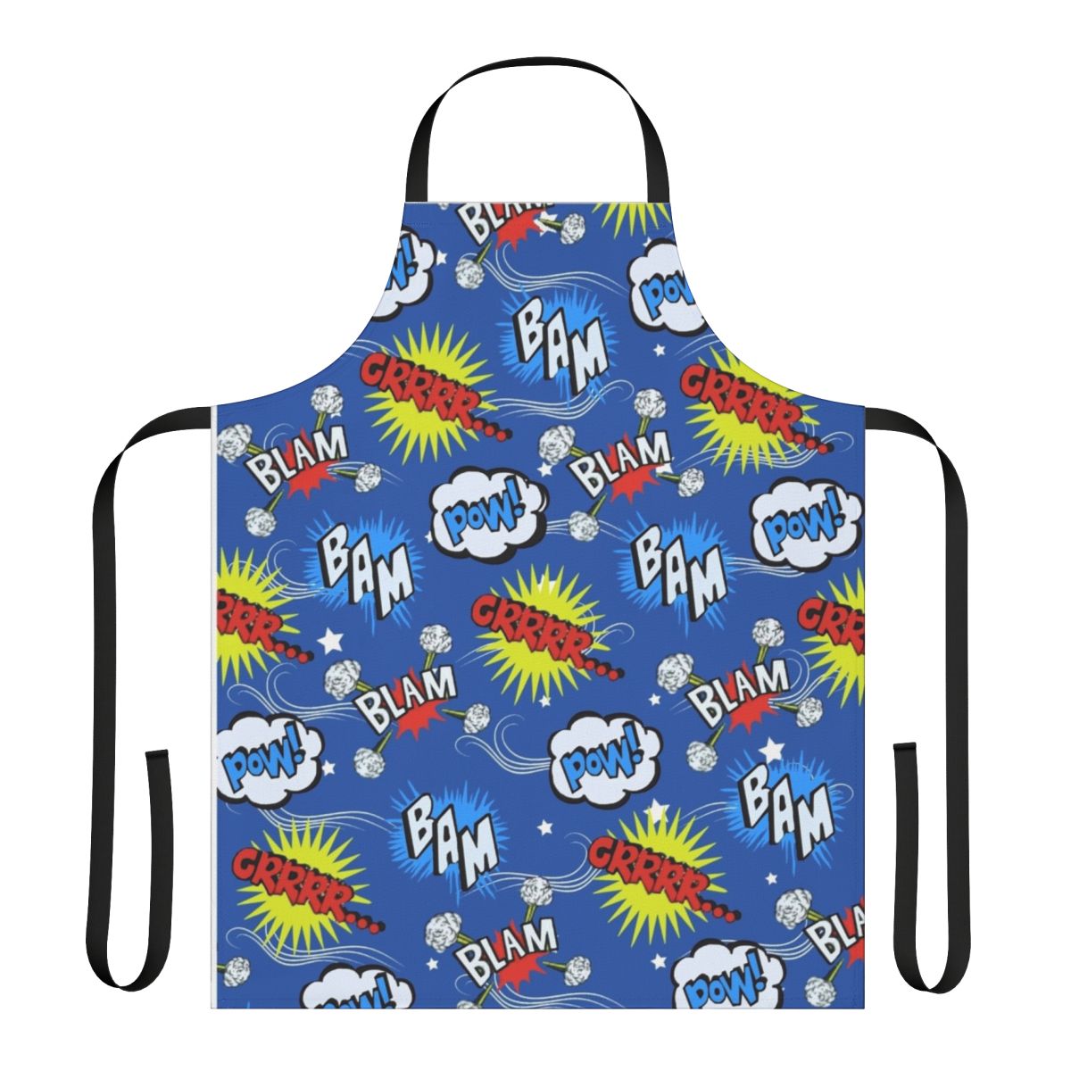 Villanelle-inspired pajama design apron with Killing Eve themes