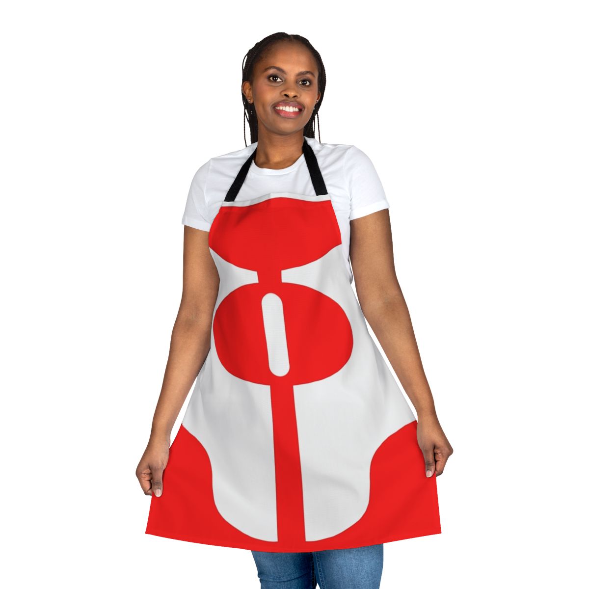 Viltrumite-inspired superhero suit apron with Omni Man design