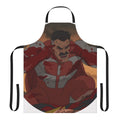 Omni Man-inspired apron with comic book and superhero graphics