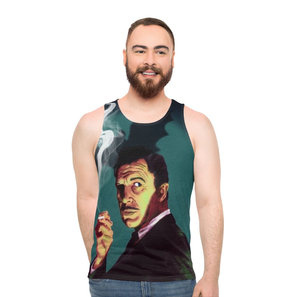 Unisex tank top featuring retro image of actor Vincent Price