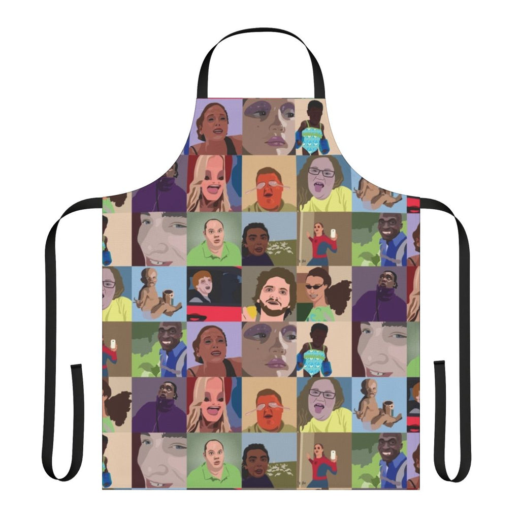 Apron featuring popular Vine video clips and internet meme references