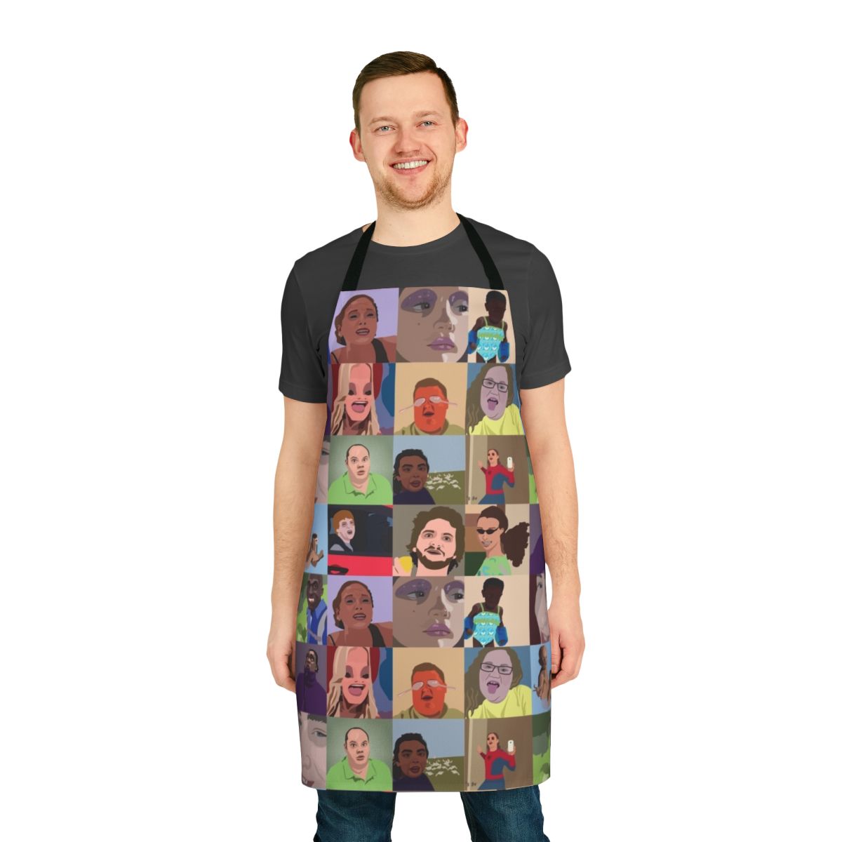 Apron featuring popular Vine video clips and internet meme references