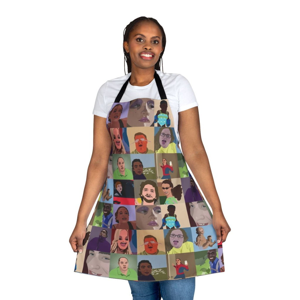 Apron featuring popular Vine video clips and internet meme references
