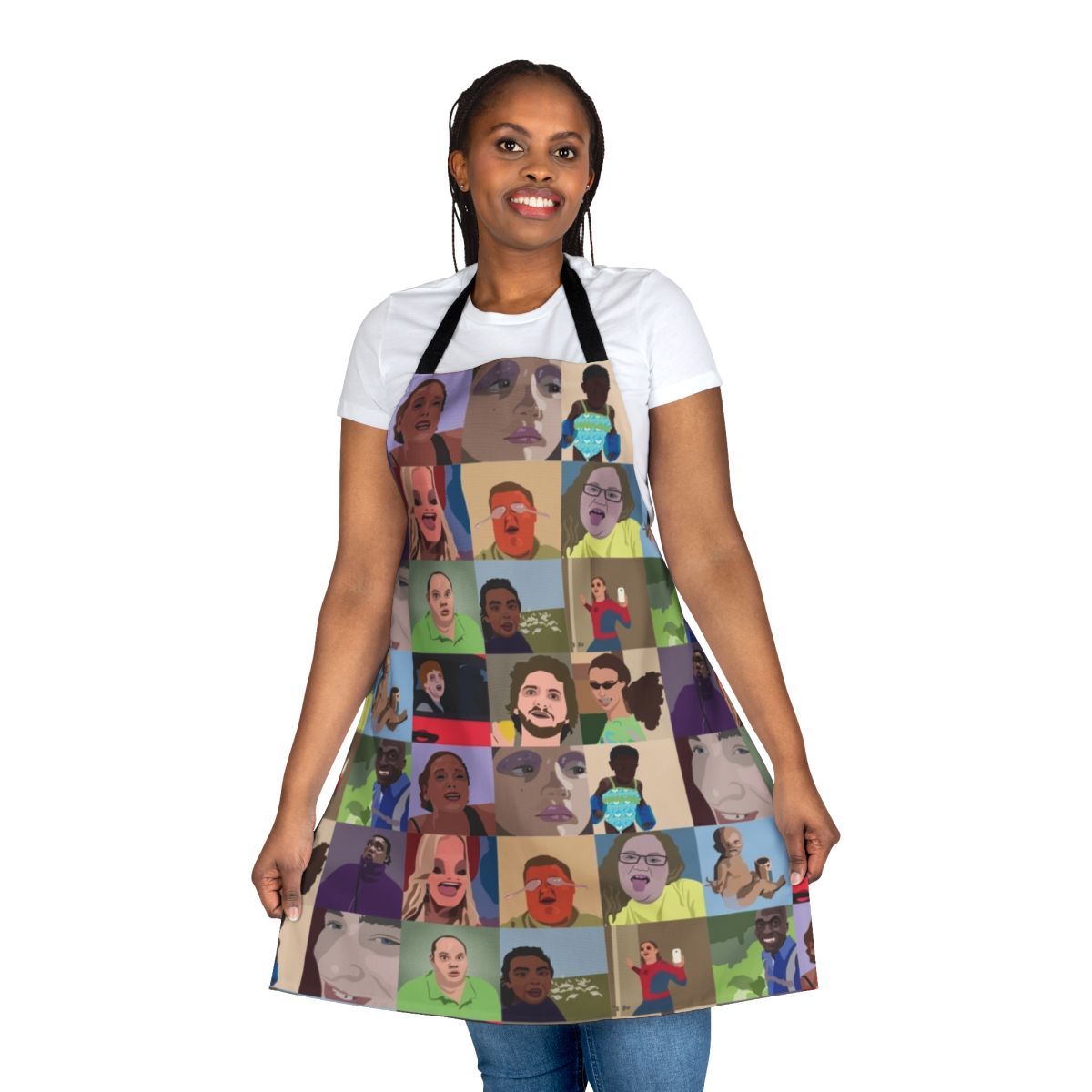 Apron featuring popular Vine video clips and internet meme references