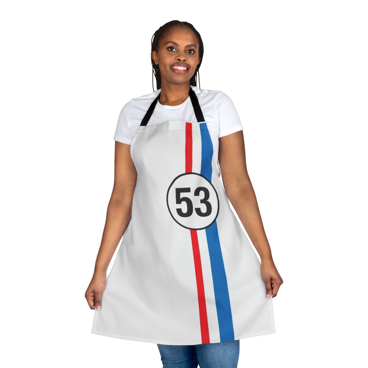 Vintage 1953 Volkswagen Beetle inspired retro apron