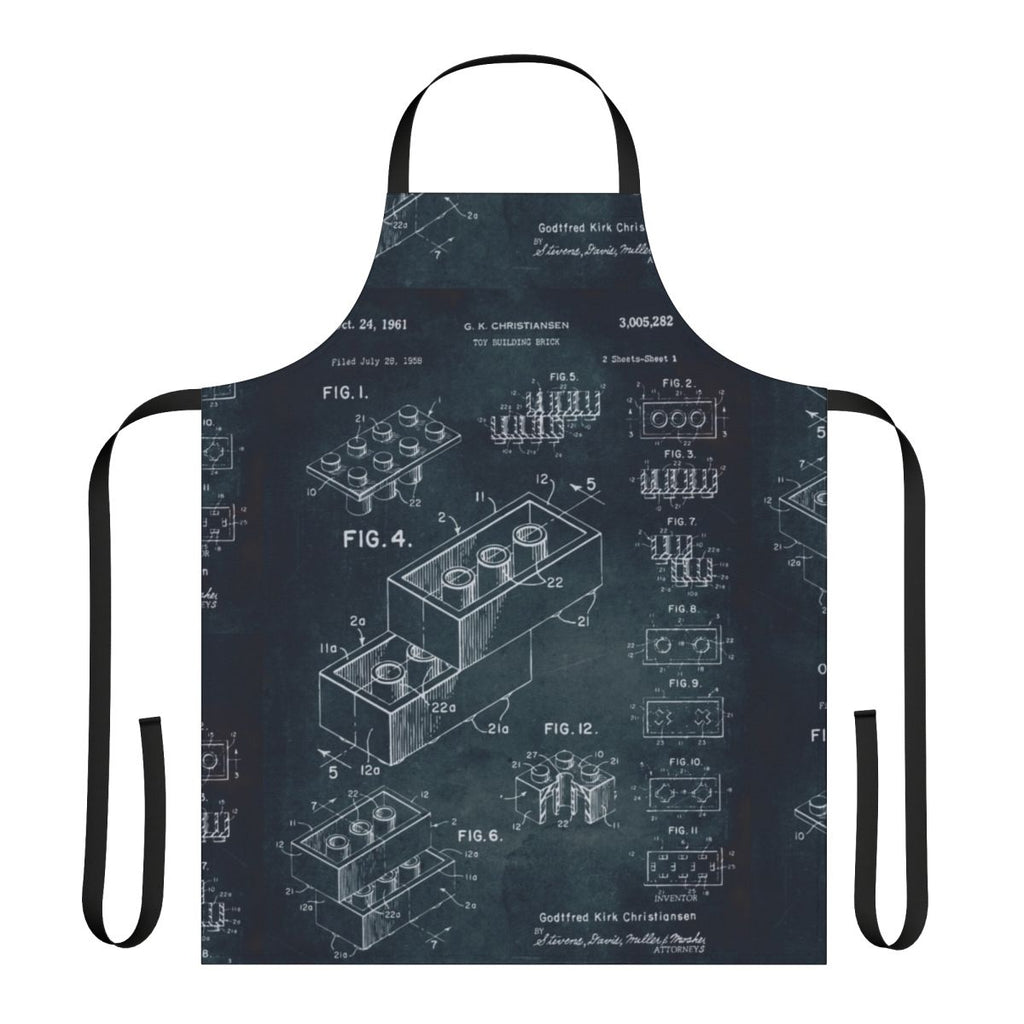 Vintage 1958 toy building brick apron