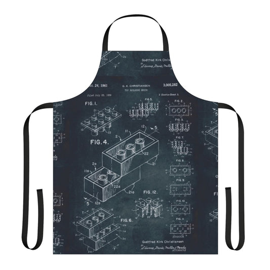 Vintage 1958 toy building brick apron