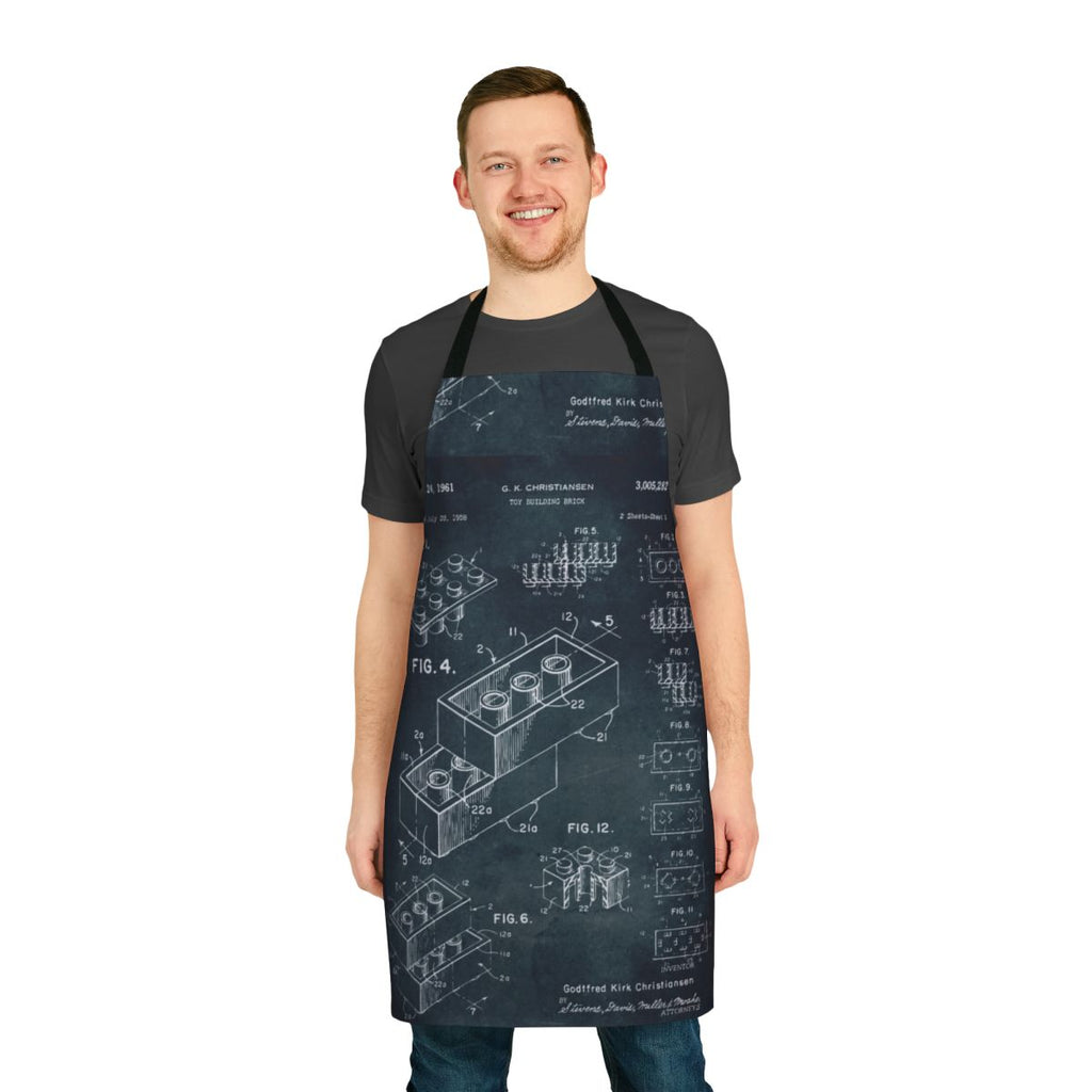 Vintage 1958 toy building brick apron