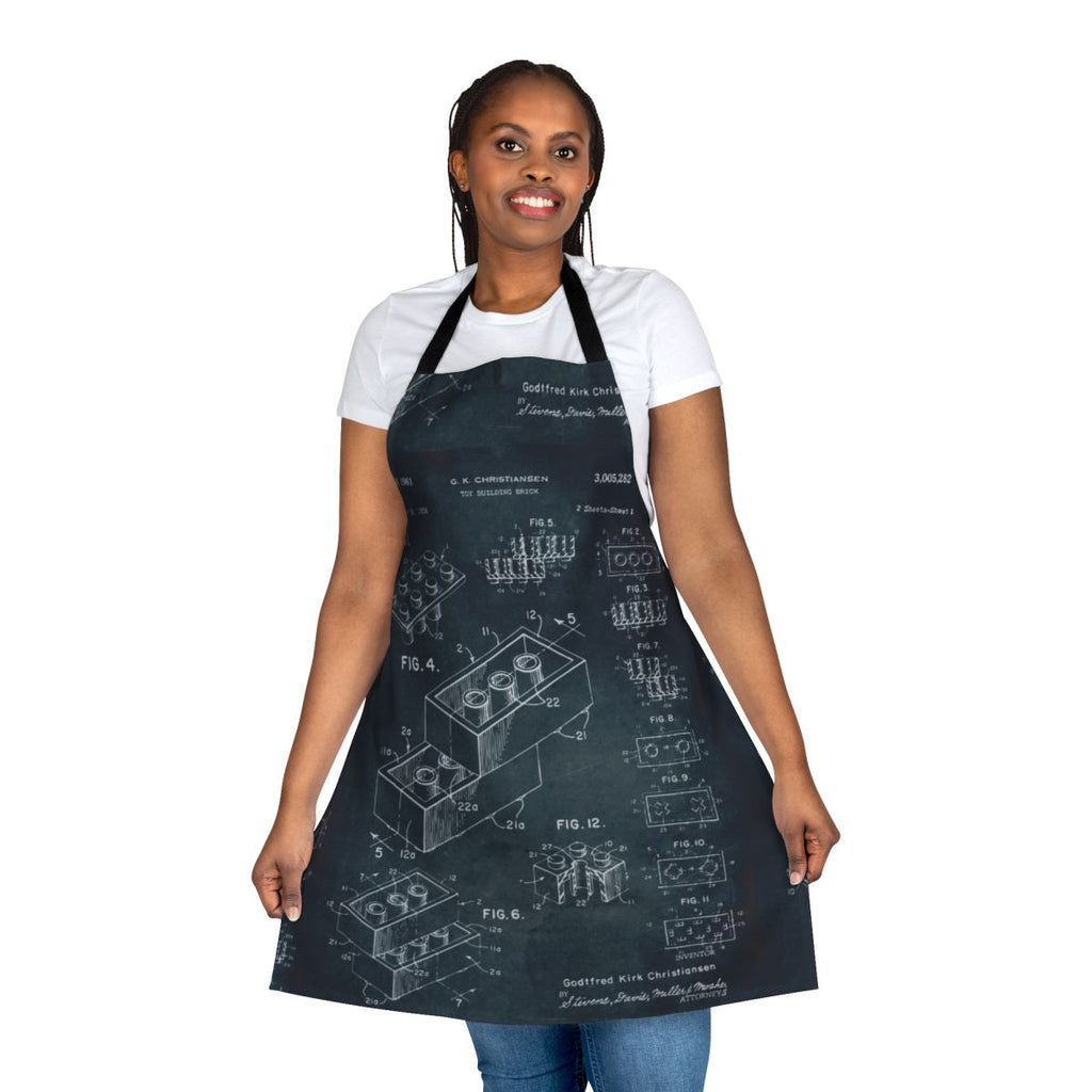Vintage 1958 toy building brick apron
