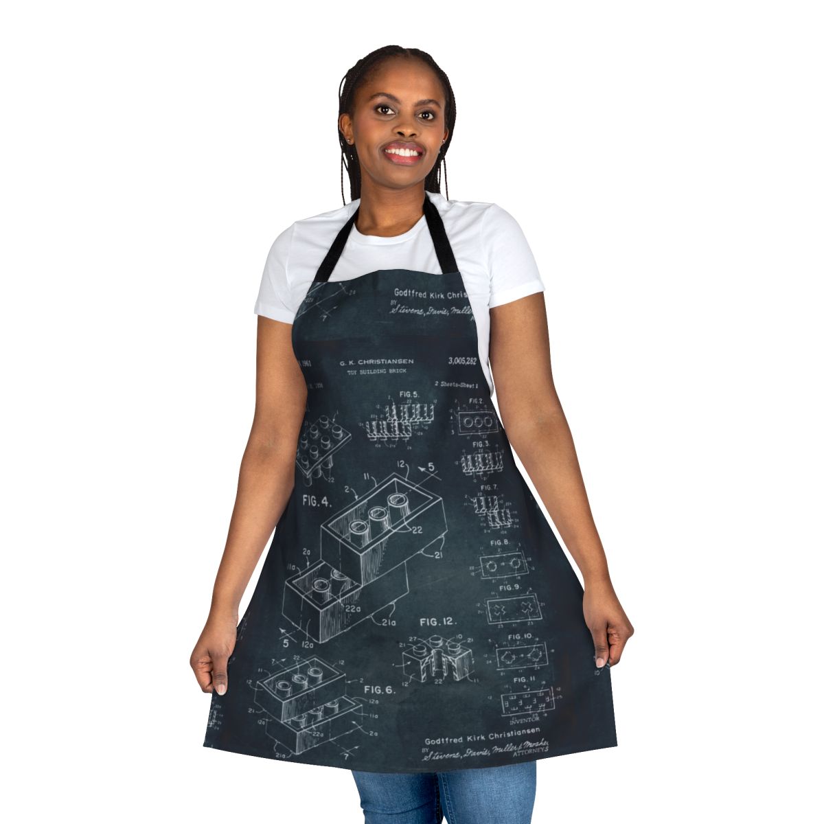 Vintage 1958 toy building brick apron