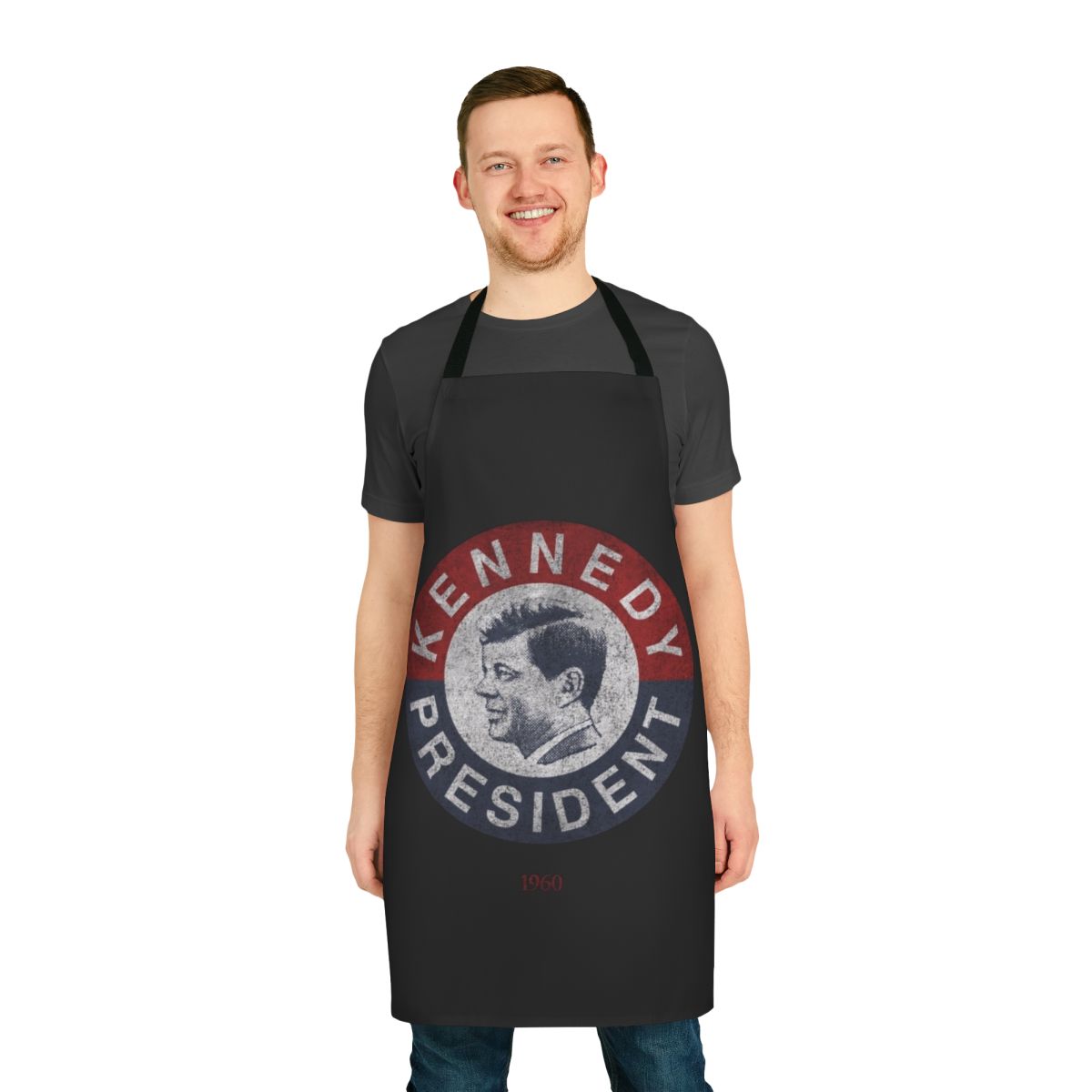 Vintage 1960 Kennedy inspired president t-shirt apron