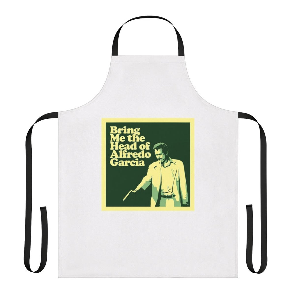 Vintage 1970s cult cinema inspired apron with "Bring Me The Head Of Alfredo Garcia" movie reference