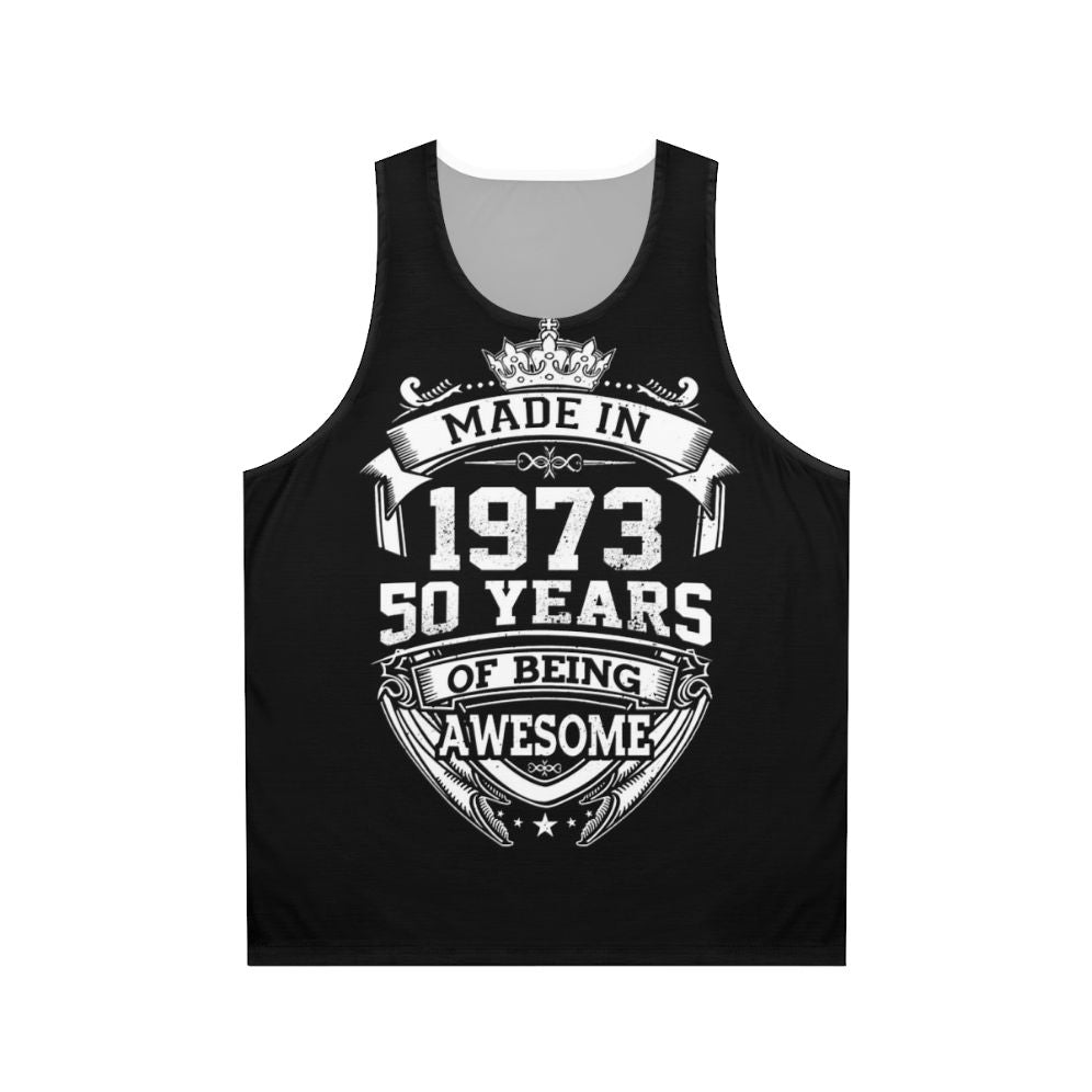 Vintage 1973 50th birthday tank top