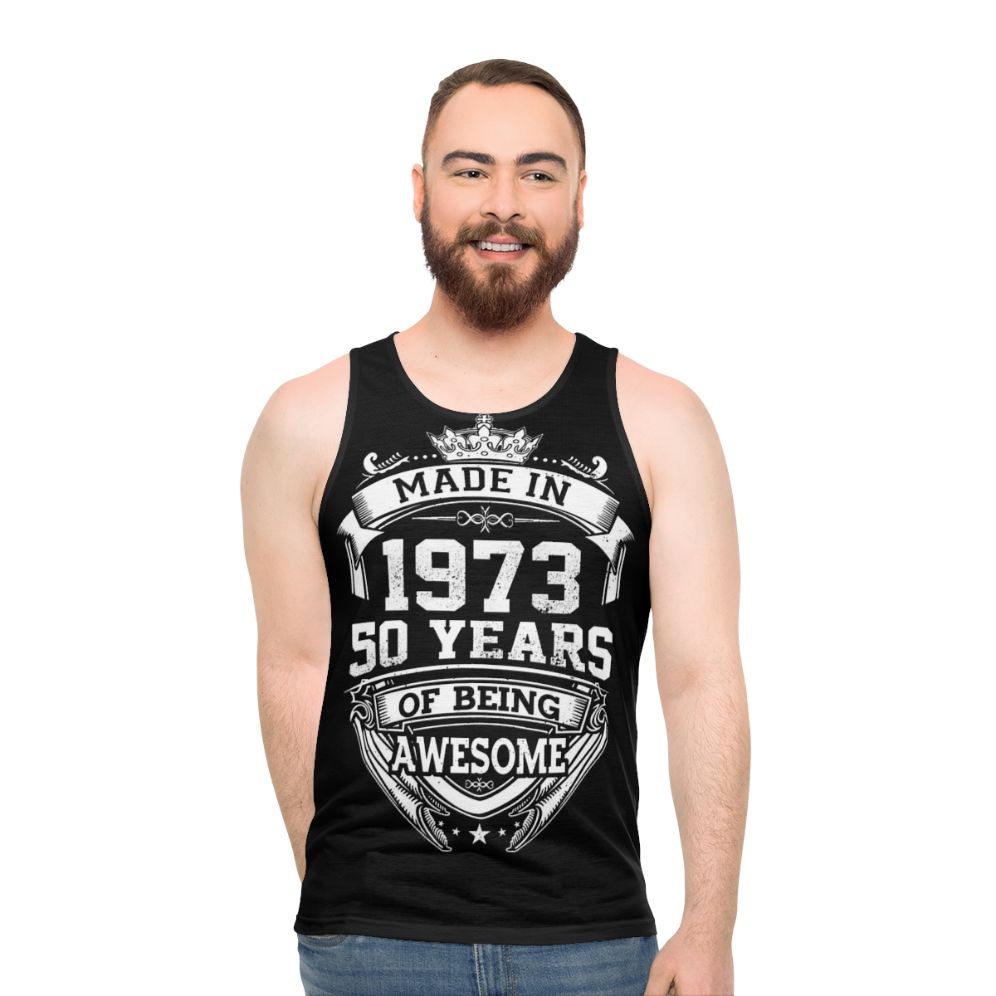 Vintage 1973 50th birthday tank top