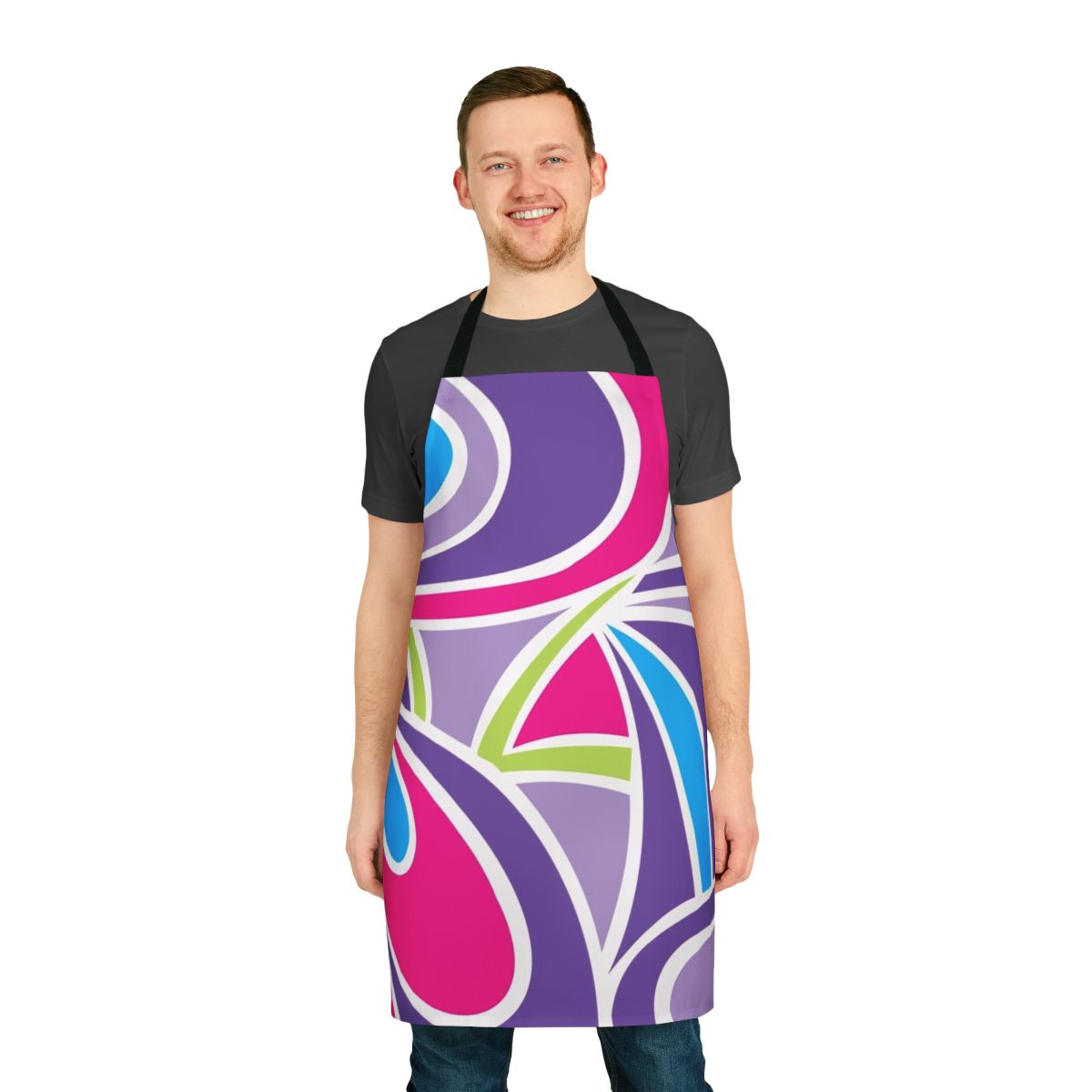 Vintage 1990s purple apron inspired by Barbie doll fashion
