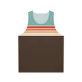 Vintage 70s retro stripes unisex tank top