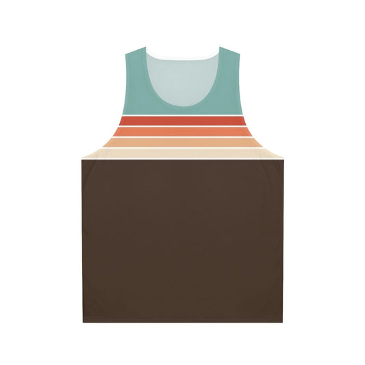 Vintage 70s retro stripes unisex tank top