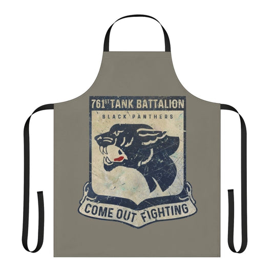 Vintage 761 Tank Battalion Military Emblem Apron