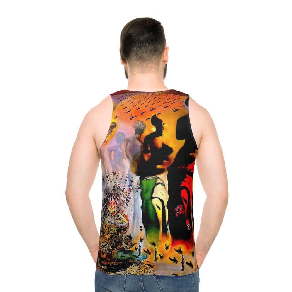 Vintage abstract surreal tank top with modern art inspired by Salvador Dali