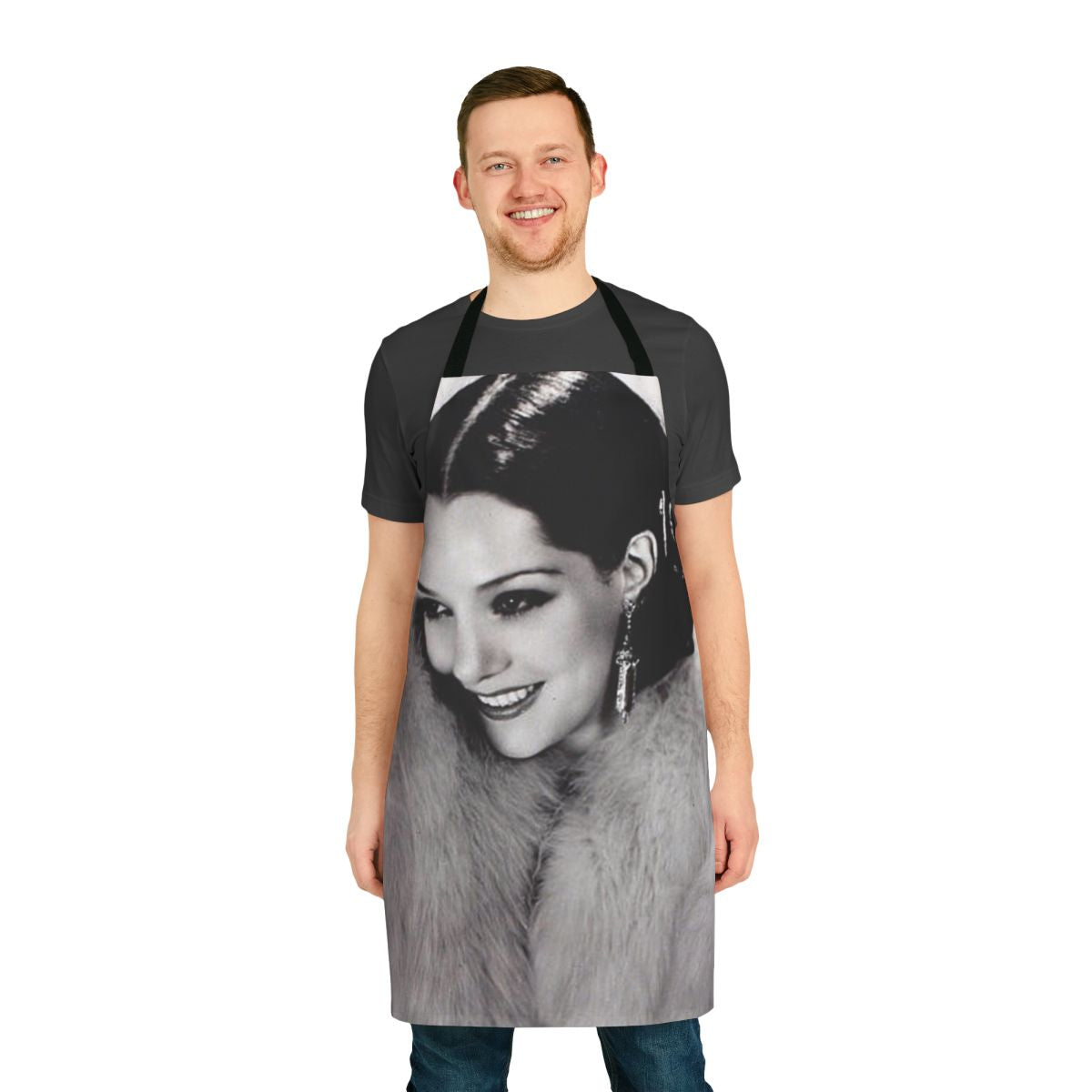 Vintage actress Lupe Velez inspired kitchen apron with classic Hollywood style