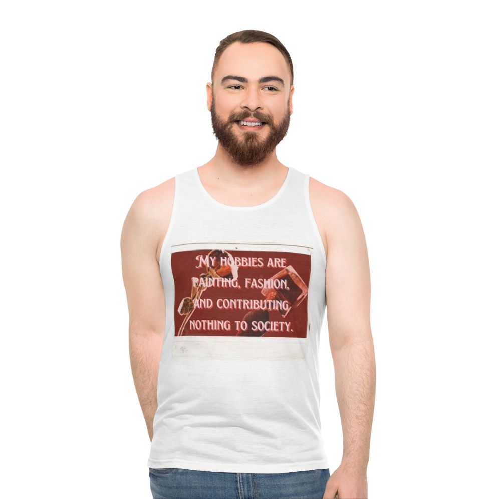 Vintage Aesthetic Hobbies Unisex Tank Top
