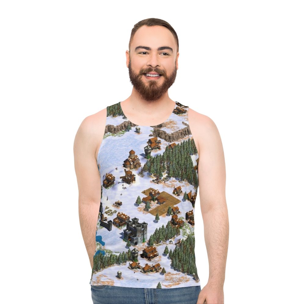 Vintage Age of Empires Snowy Landscape Unisex Tank Top