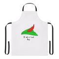 Vintage airline-inspired apron with a "Lost Boy" Peter Pan hat design