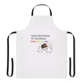 A brown cowboi-style hat-themed apron with retro Pan Am airline branding and graphics.