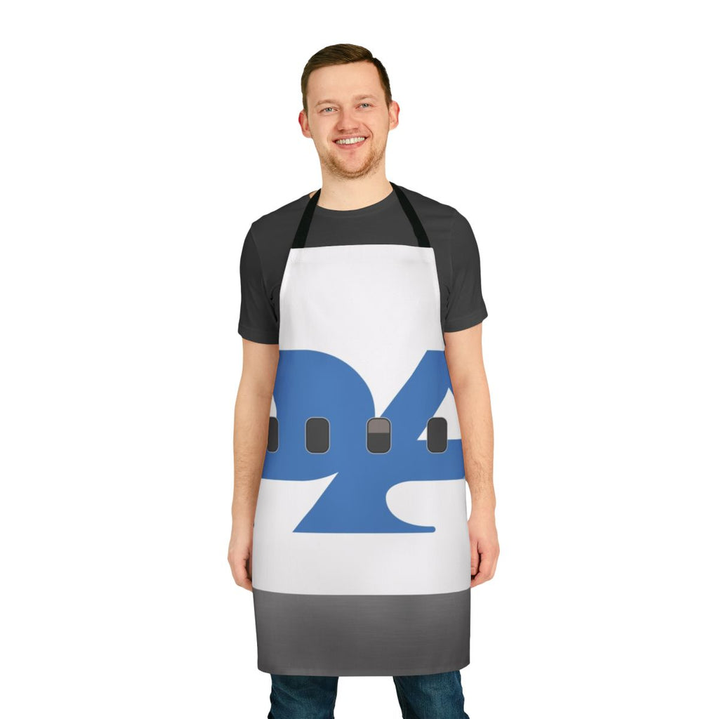 Vintage-style apron with Pan Am airline branding and imagery