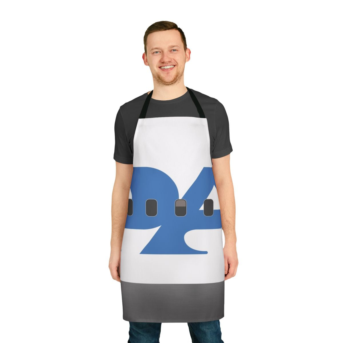 Vintage-style apron with Pan Am airline branding and imagery