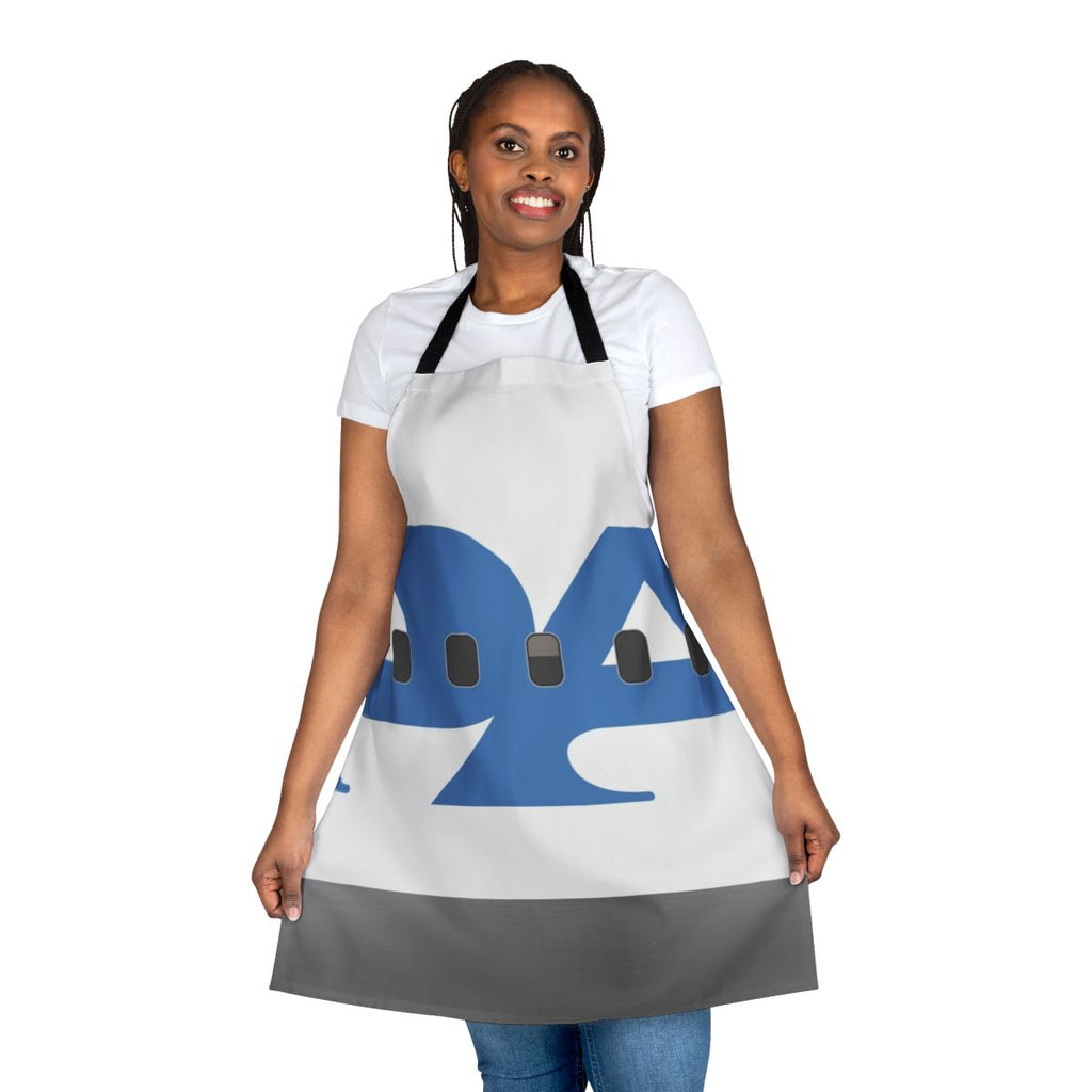 Vintage-style apron with Pan Am airline branding and imagery