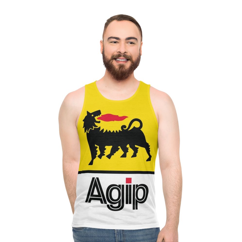 Vintage Alfa Romeo Agip Lubricants Unisex Tank Top