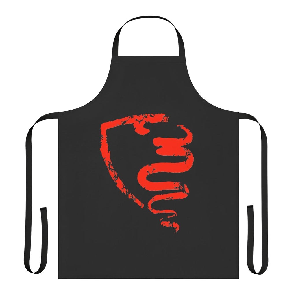 Vintage-inspired apron with a grunge-style Alfa Romeo graphic design