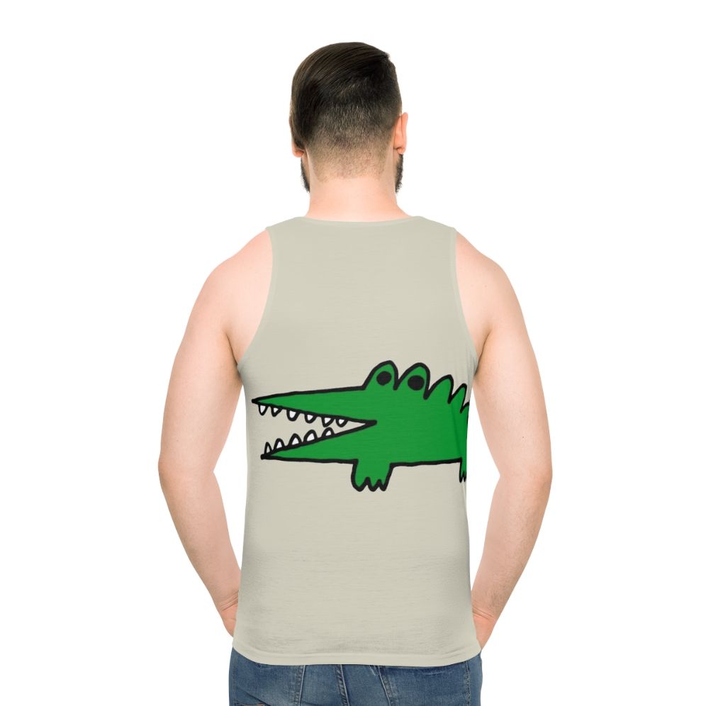 Vintage alligator tank top with a big challenges design