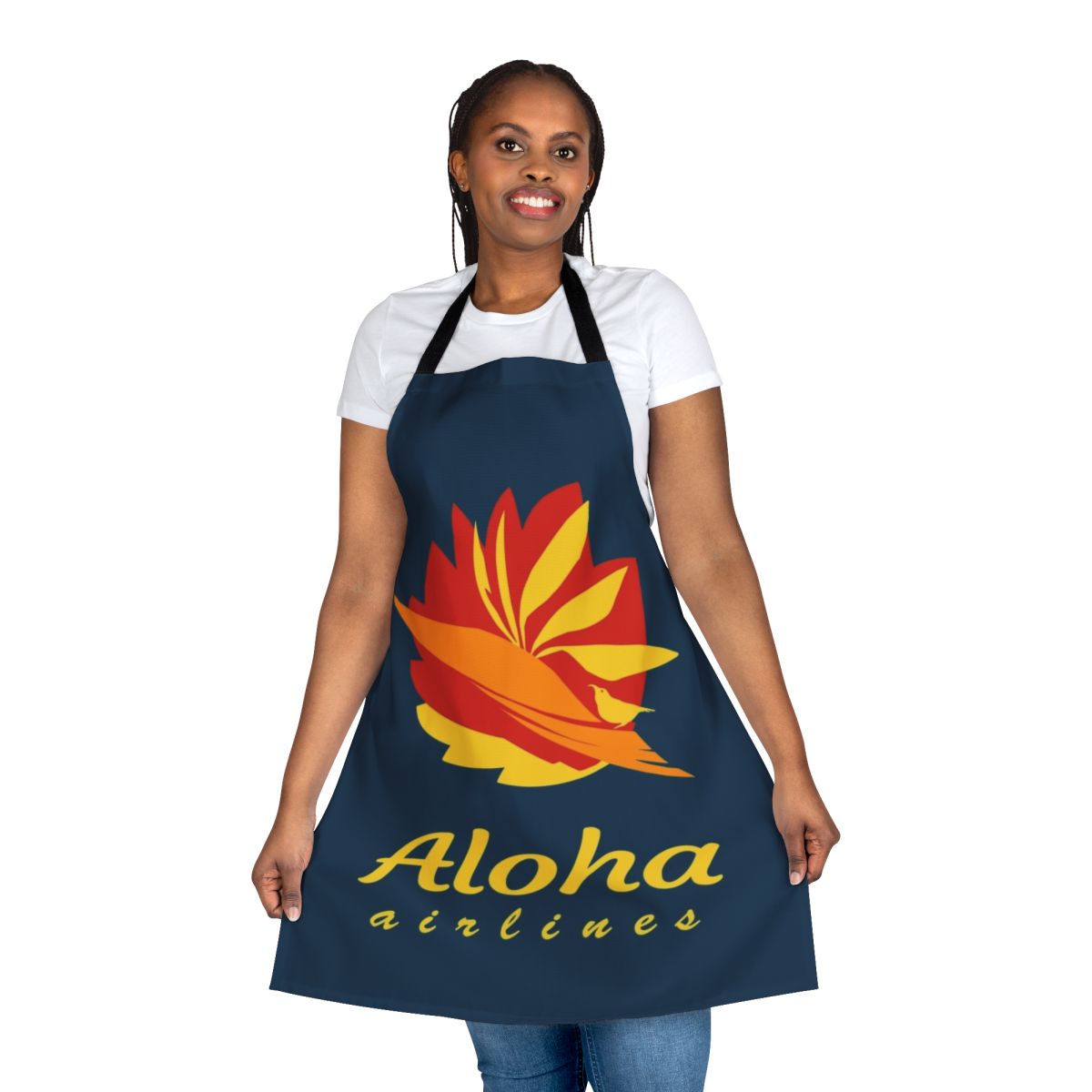 Vintage Aloha Airlines Apron with Retro Airline Logo