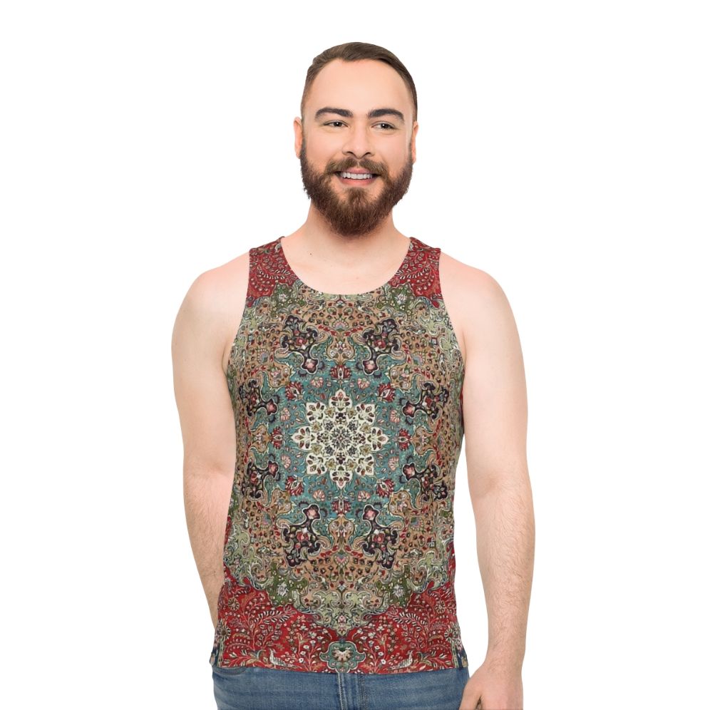Vintage Antique Persian Rug Print Unisex Tank Top