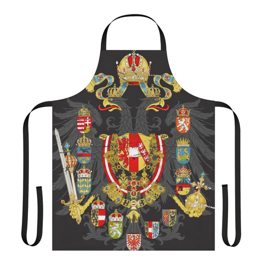 Apron featuring the historic flag and coat of arms of the Austrian Empire